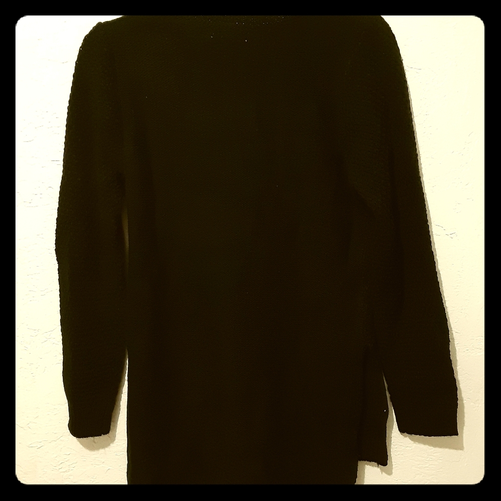 Black knit sweater